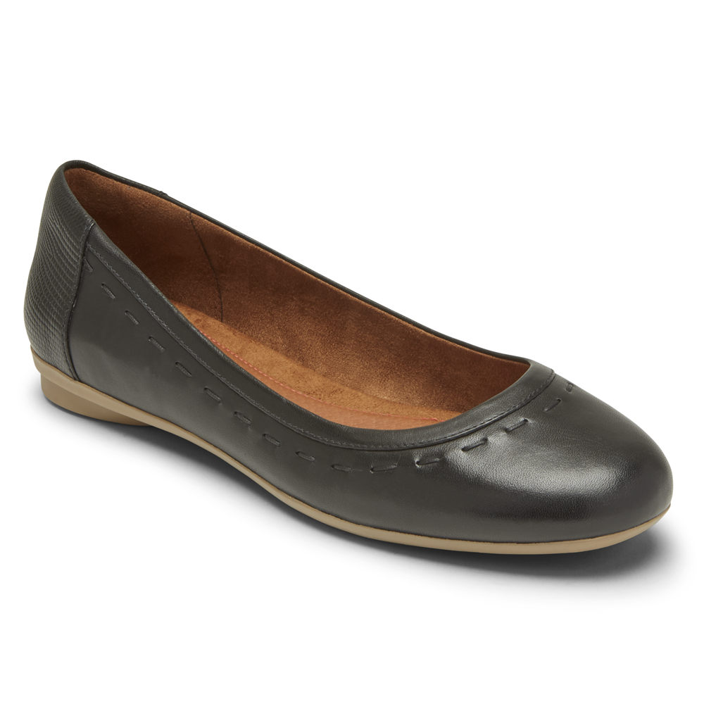 Rockport Singapore Womens Flats - Cobb Hill Maiika Ballet Black - JI0948572